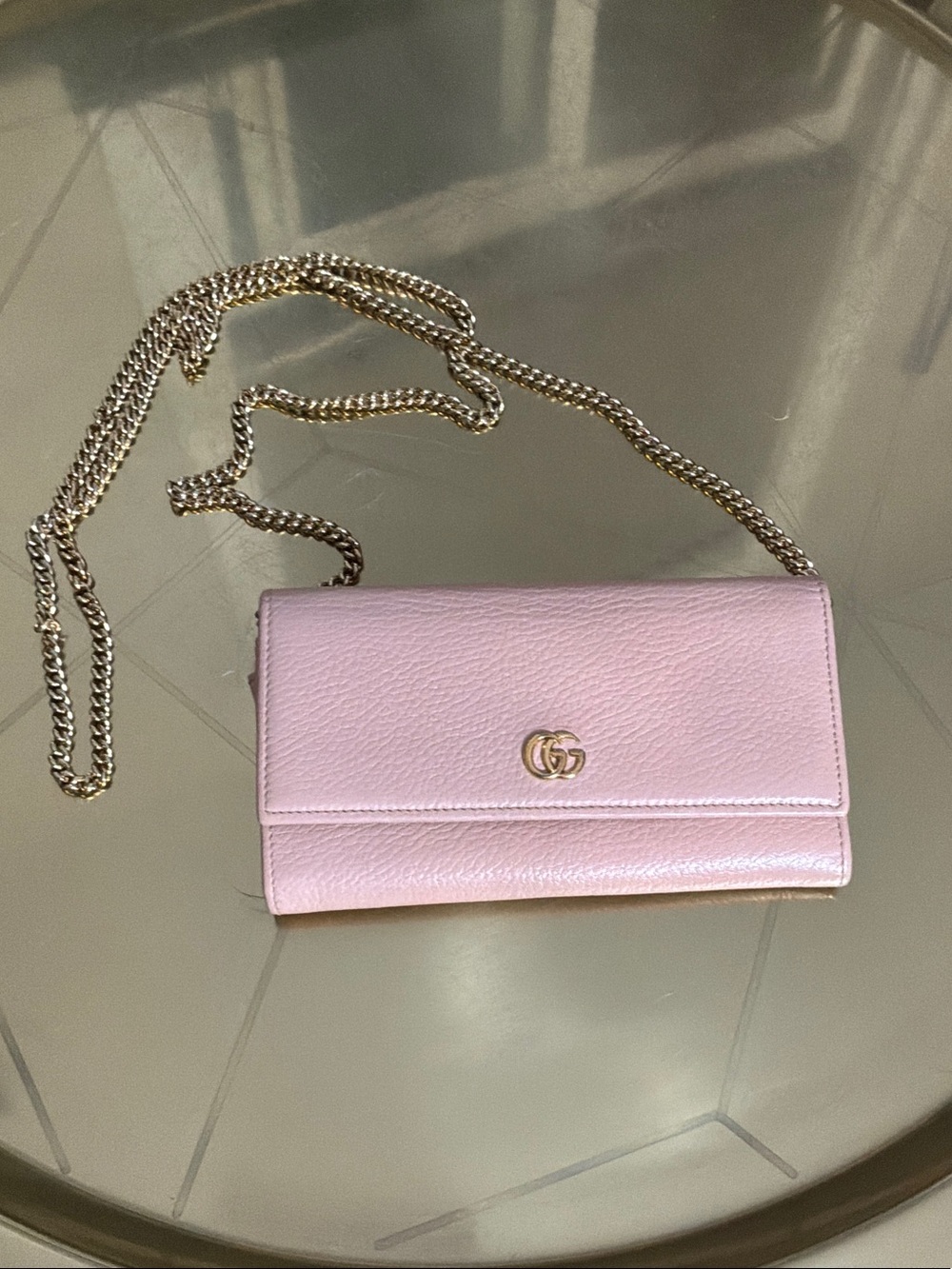 GUCCI | AUTHENTIC LEATHER WALLET ON A CHAIN (WOC) - Picture 1 of 8